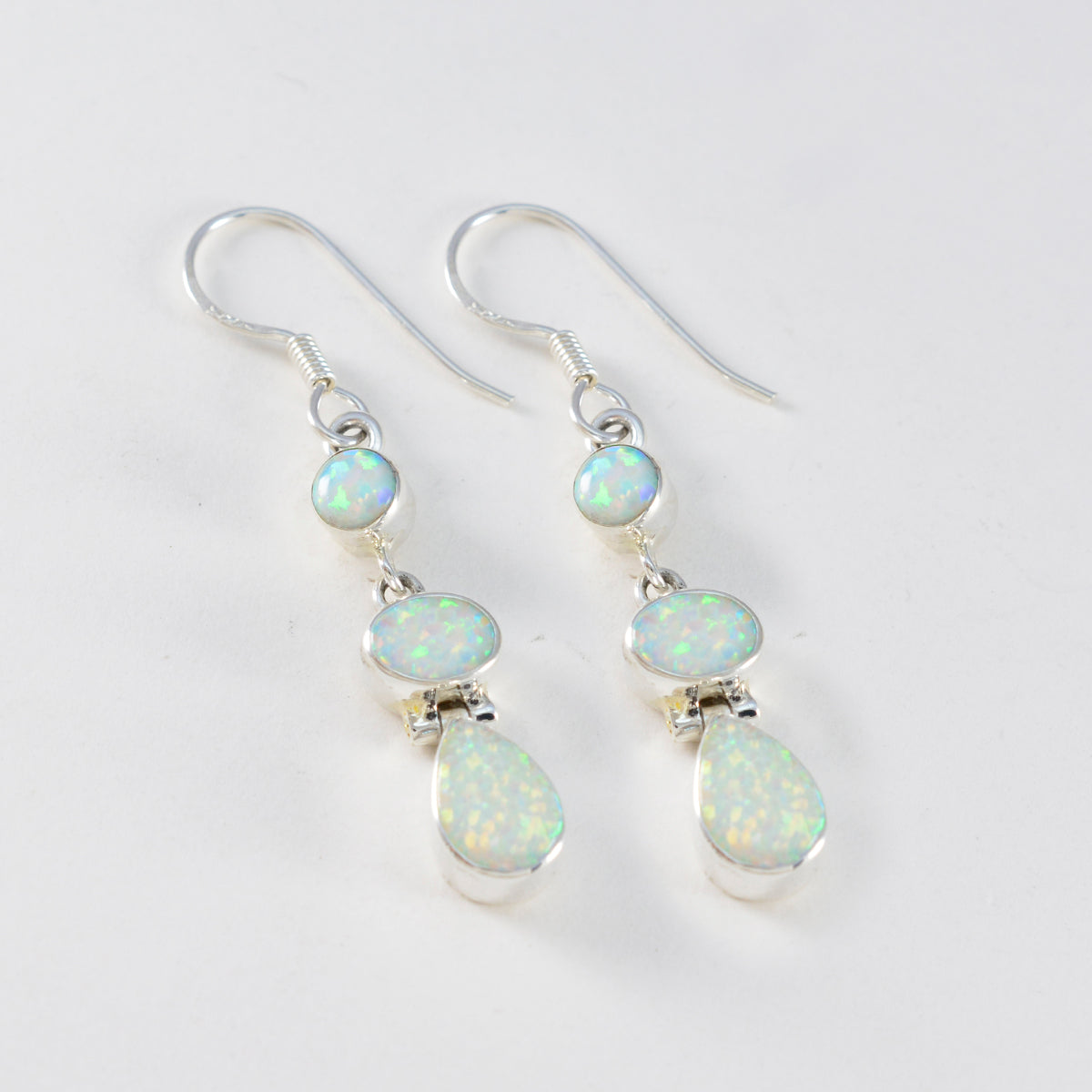 Created-Opal-American-Aiko-multiple-Dangle-White-Sterling-Silver-Earring