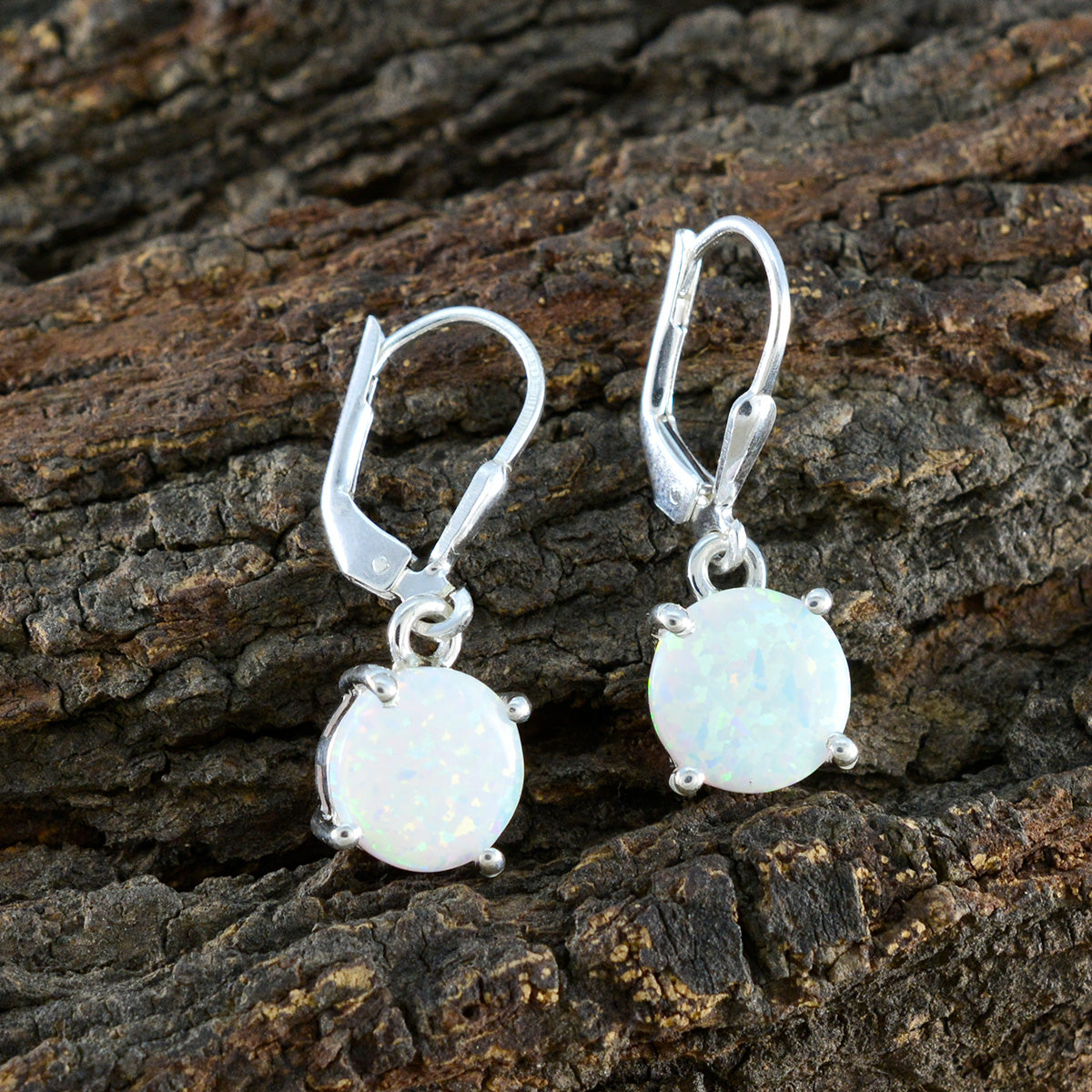 Created-Opal-Spanish-Nari-Solitaire-Dangle-White-92.5-Silver-Earring