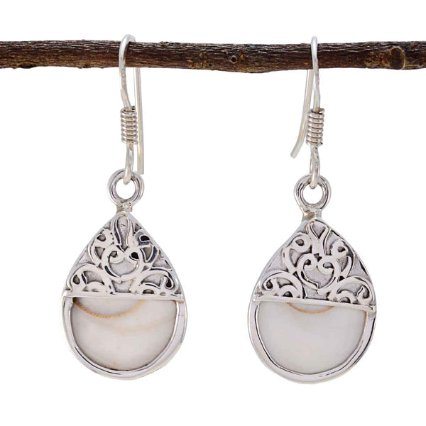 Perle-Japanische-SofÃa-mehrere-Dangle-Weiß-925-Silber-Ohrring
