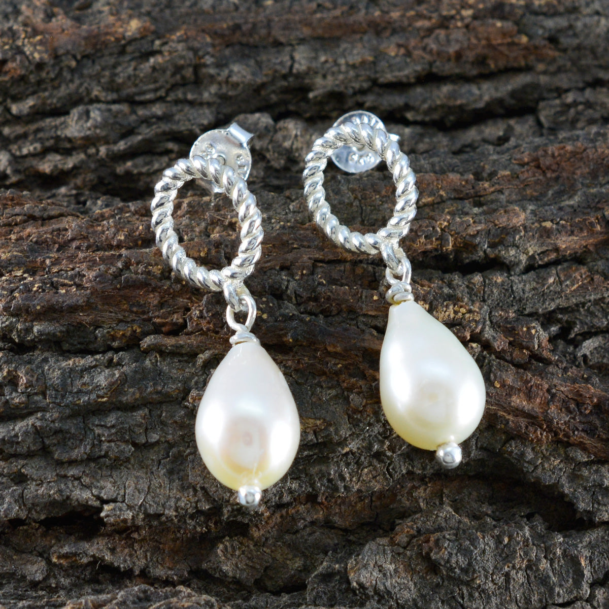 Pearl-Japanese-Yasmine-Solitaire-Stud-White-Sterling-Silver-Earring