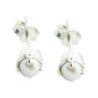 Pearl-Egyptian-Clara-Solitaire-Stud-White-92.5-Silver-Earring
