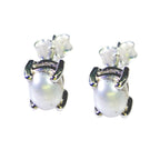 Pearl-American-Constanza-Solitaire-Stud-White-92.5-Silver-Earring
