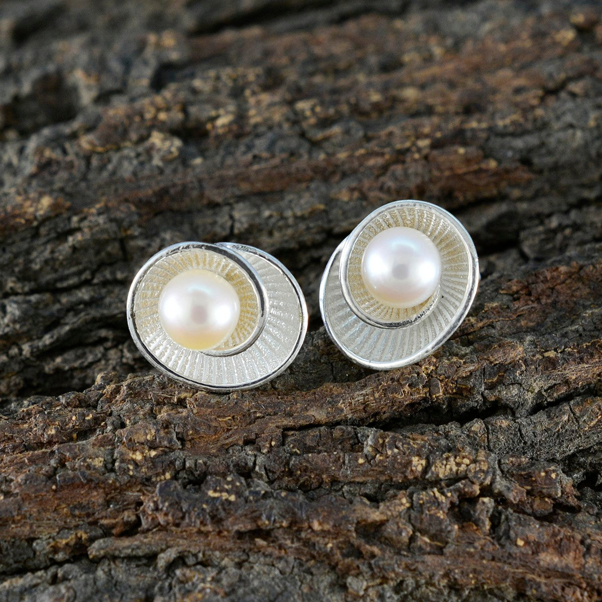 Pearl-American-Amanda-Solitaire-Stud-White-925-Sterling-Silver-Earring