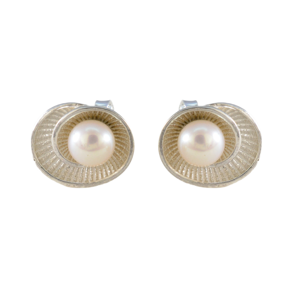 Pearl-American-Amanda-Solitaire-Stud-White-925-Sterling-Silver-Earring Imagen principal del producto