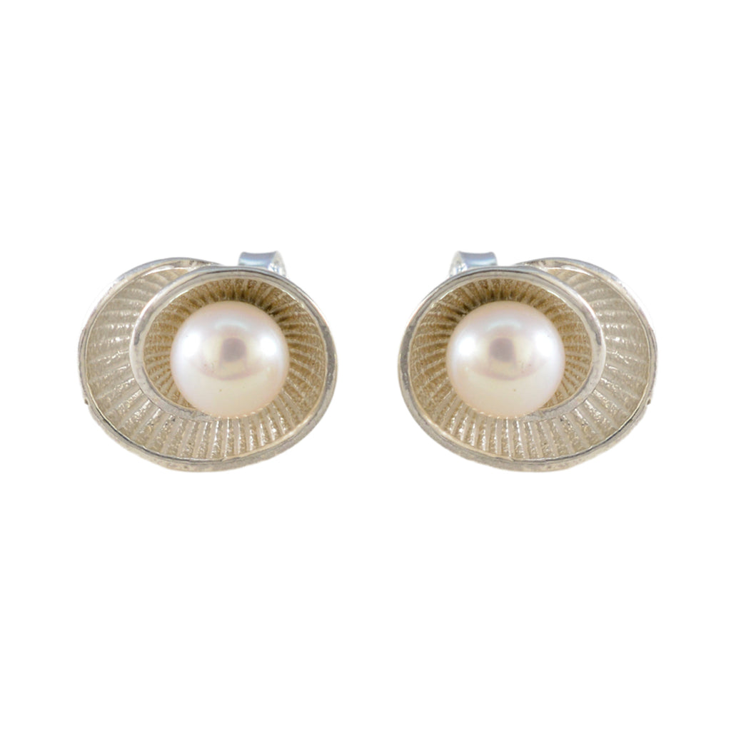 Pearl-American-Amanda-Solitaire-Stud-White-925-Sterling-Silver-Earring
