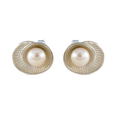 Pearl-American-Amanda-Solitaire-Stud-White-925-Sterling-Silver-Earring