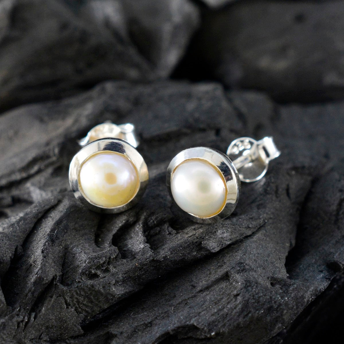 Pearl-American-Micaela-Solitaire-Stud-White-Sterling-Silver-Earring