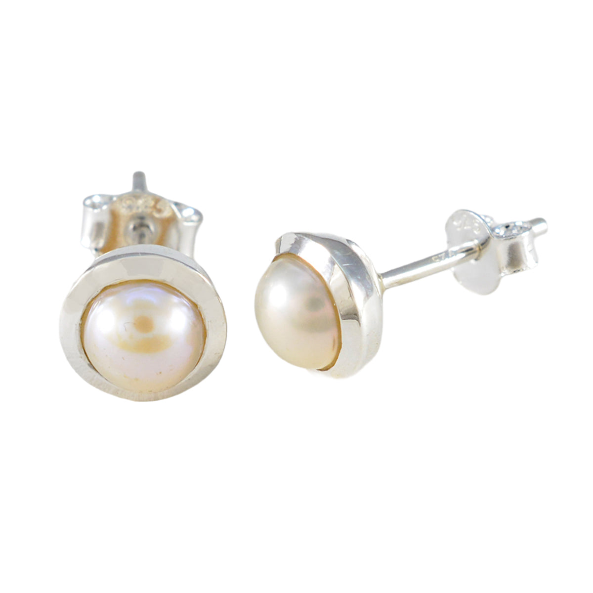 Pearl-American-Micaela-Solitaire-Stud-White-Sterling-Silver-Earring