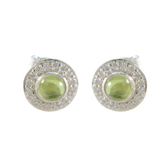 Peridot-Amerikanischer-Lourdes-Solitär-Ohrstecker-Grün-925-Silber-Ohrring