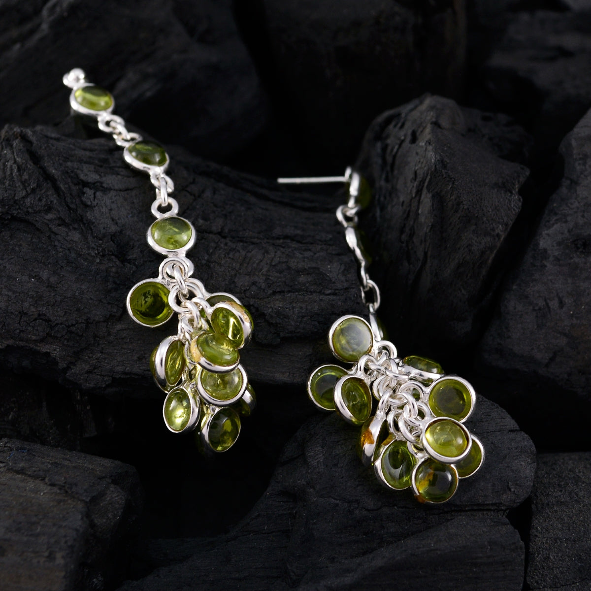 Peridot-Turkish-Elena-multiple-Stud-Green-Sterling-Silver-Earring