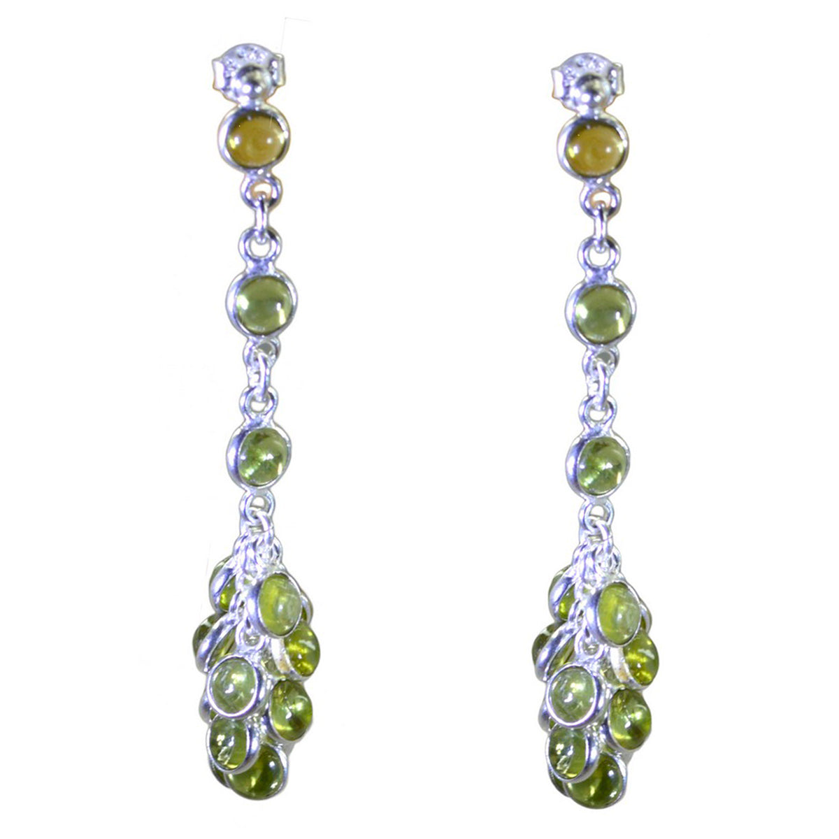 Peridot-Turkish-Elena-multiple-Stud-Green-Sterling-Silver-Earring