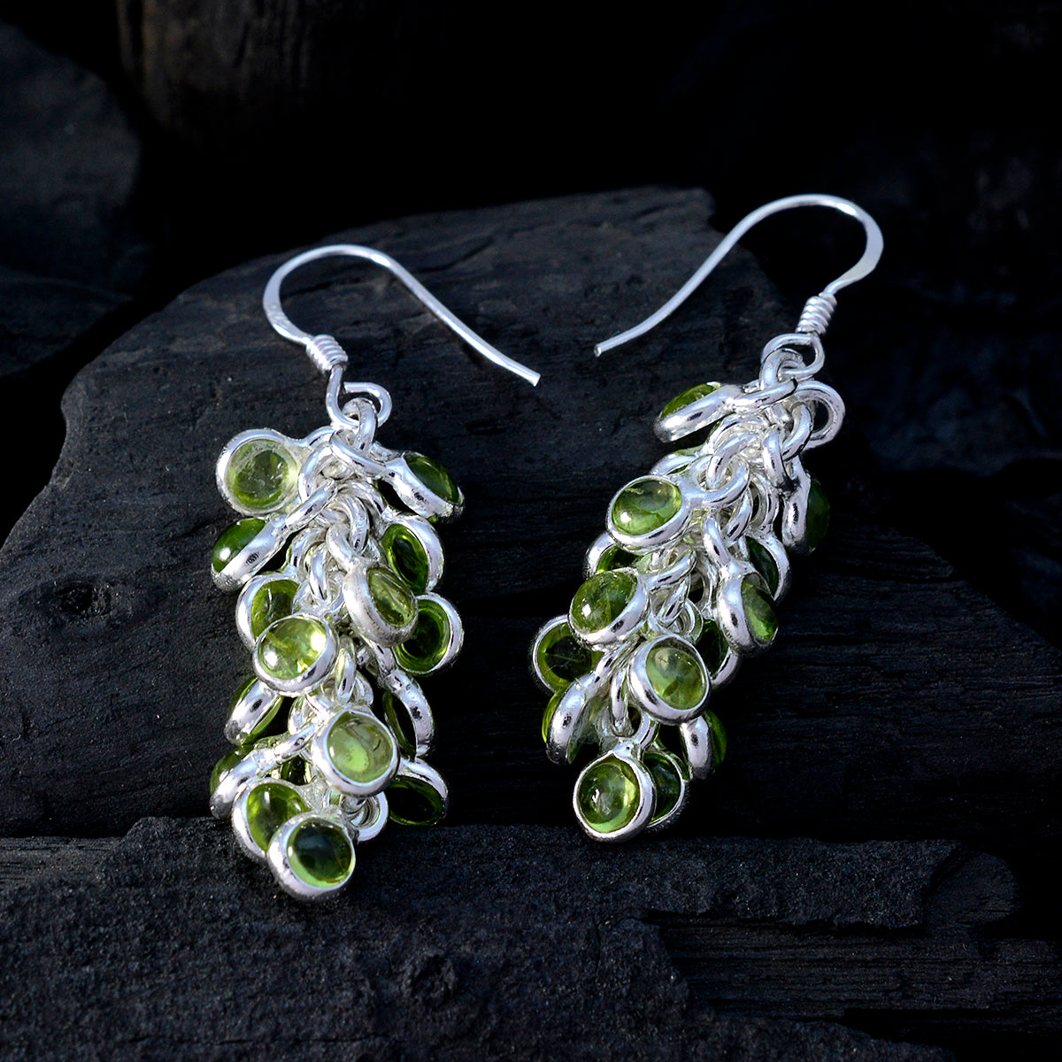 Peridot-Middle-Eastern-Florencia-multiple-Dangle-Green-92.5-Silver-Earring