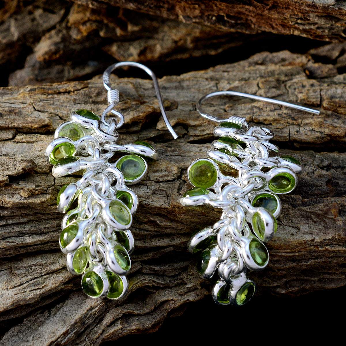 Peridot-Middle-Eastern-Florencia-multiple-Dangle-Green-92.5-Silver-Earring