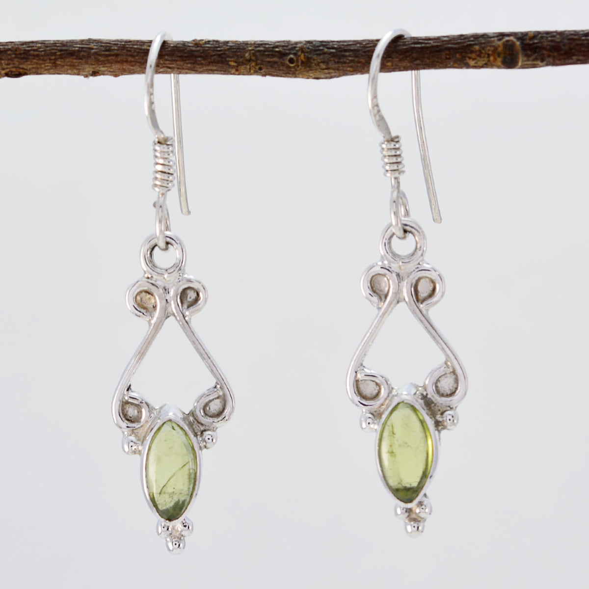 Peridot-Mexican-Gabriela-multiple-Dangle-Green-92.5-Silver-Earring