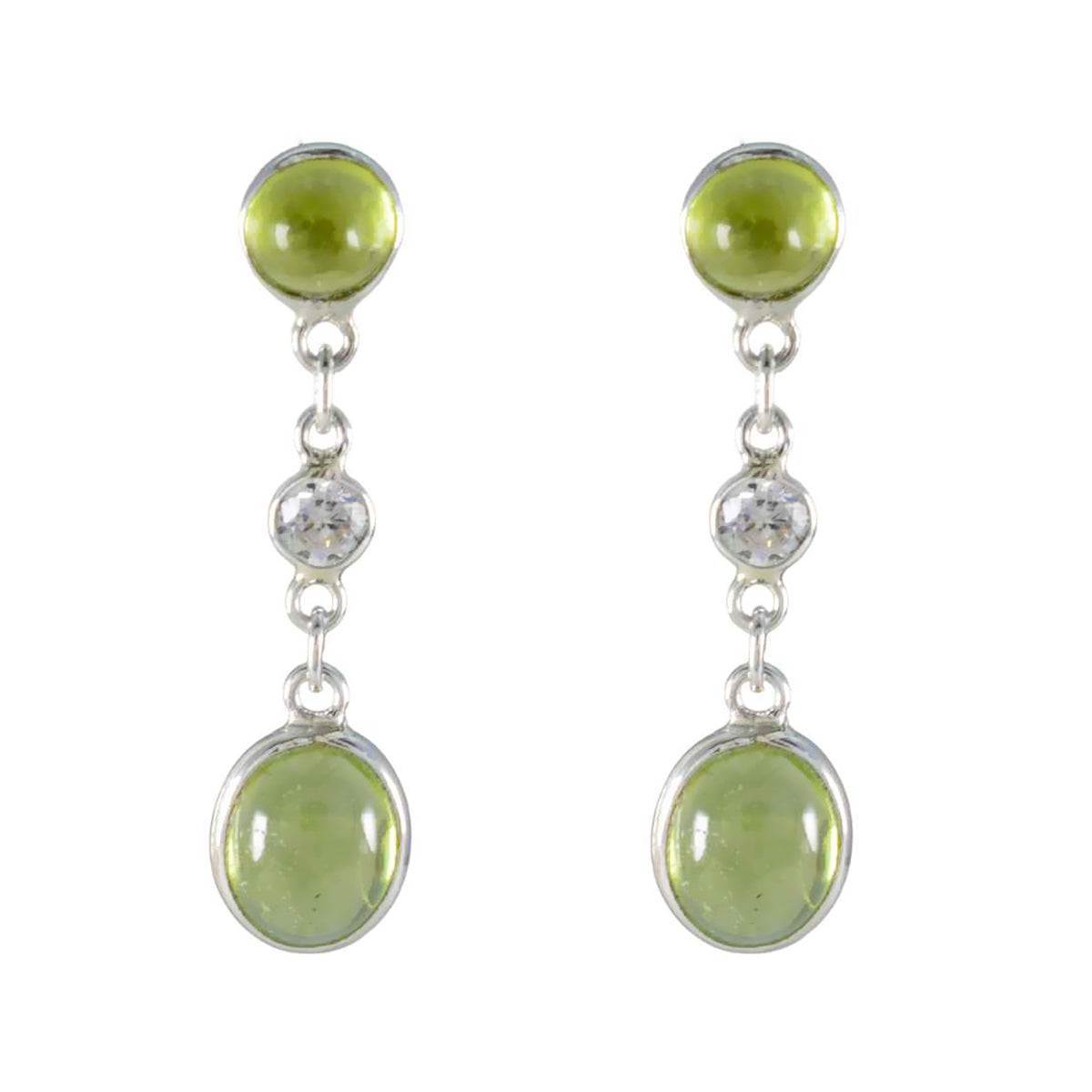 Peridot-Australian-Isabella-multiple-Stud-Green-Sterling-Silver-Earring