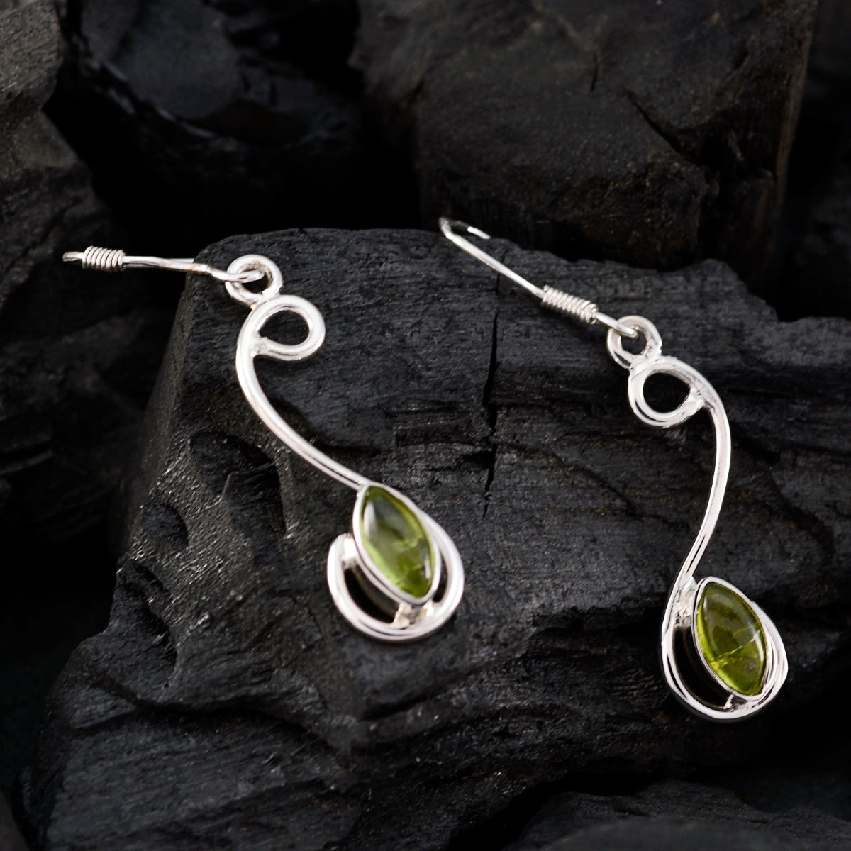 Peridot-Spanish-Isadora-multiple-Dangle-Green-Silver-Earring