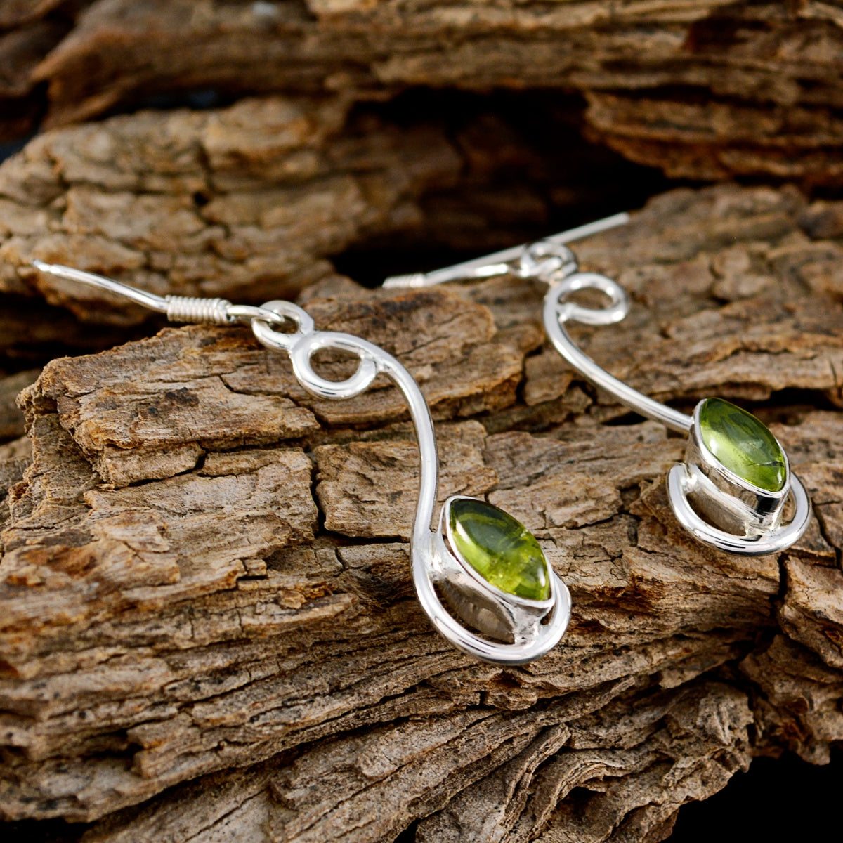 Peridot-Spanish-Isadora-multiple-Dangle-Green-Silver-Earring