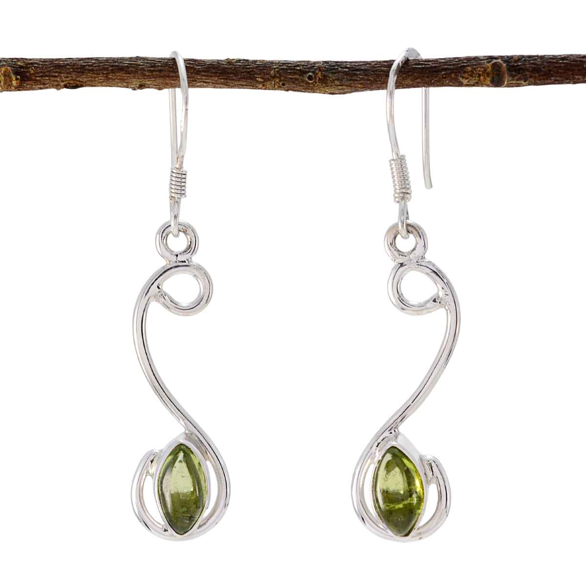Peridot-Spanish-Isadora-multiple-Dangle-Green-Silver-Earring Immagine principale del prodotto