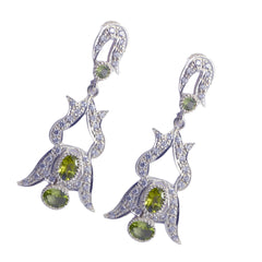 Peridot-Indian-Riya-multiple-Stud-Green-92.5-Silver-Earring