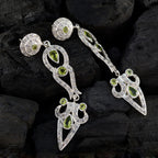 Peridot-Indian-Ayesha-multiple-Stud-Green-Silver-Earring