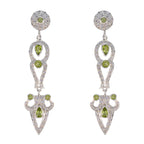 Peridot-Indian-Ayesha-multiple-Stud-Green-Silver-Earring