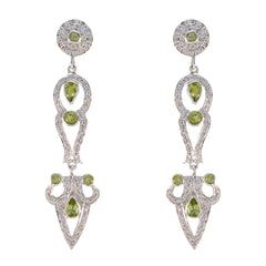 Peridot-Indian-Ayesha-multiple-Stud-Green-Silver-Earring