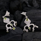 Peridot-Indian-Dewi-multiple-Stud-Green-925-Silver-Earring