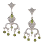 Peridot-Indian-Dewi-multiple-Stud-Green-925-Silver-Earring
