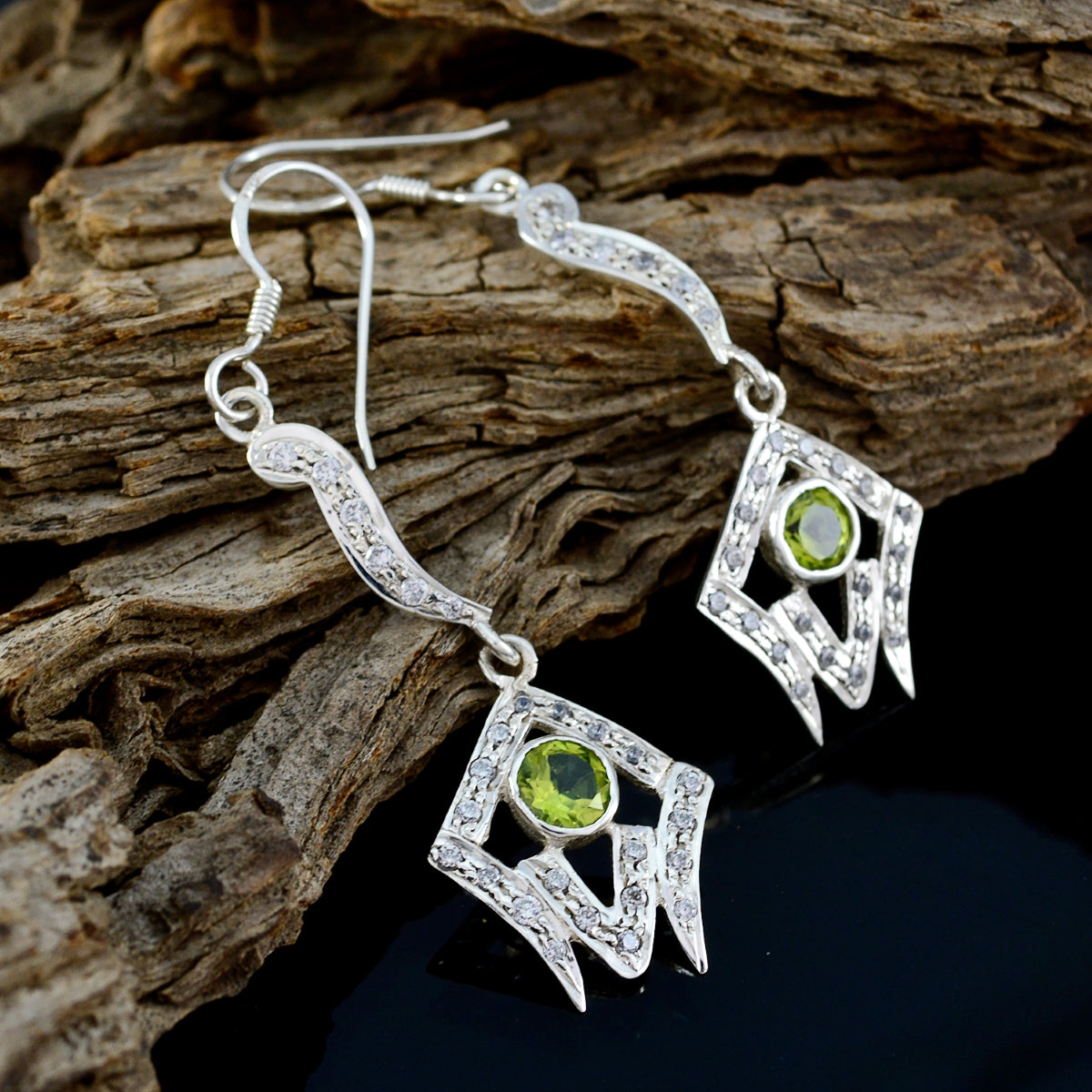 Peridot-Indian-Kristine-multiple-Dangle-Green-Sterling-Silver-Earring