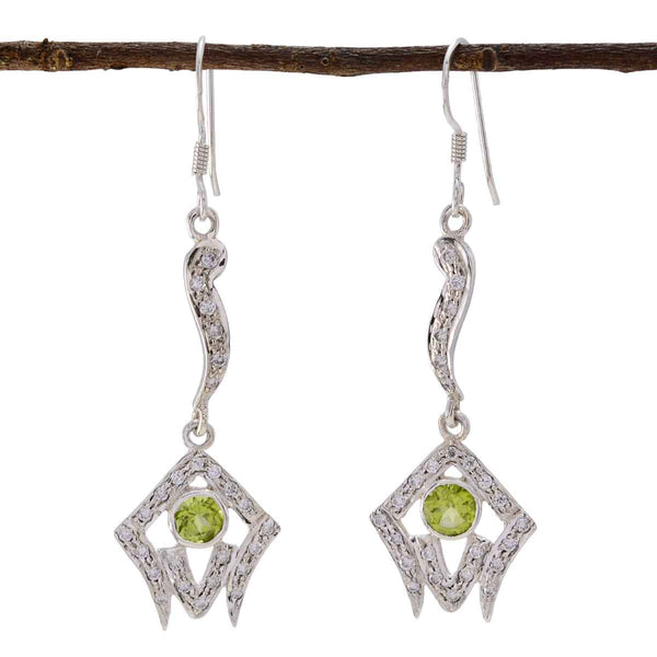 Peridot-Indian-Kristine-Multiple-Dangle-Green-Sterling-Silber-Ohrring