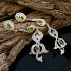 Peridot-Indian-Araya-multiple-Stud-Green-Sterling-Silver-Earring