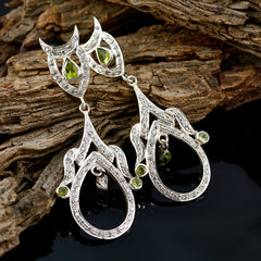Peridot-Indian-Lakshmi-multiple-Stud-Green-925-Silver-Earring