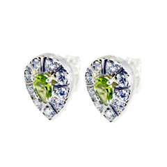 Peridot-Moroccan-Lorena-multiple-Stud-Green-Silver-Earring