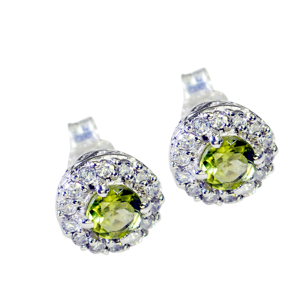 Peridot-Korean-Luisa-multiple-Stud-Green-925-Silver-Earring