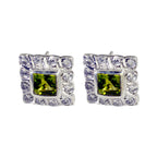 Peridot-Korean-Laura-multiple-Stud-Green-Sterling-Silver-Earring