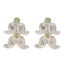 Peridot-Japanese-María-multiple-Stud-Green-925-Silver-Earring