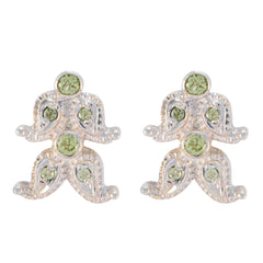 Peridot-Japanese-María-multiple-Stud-Green-925-Silver-Earring