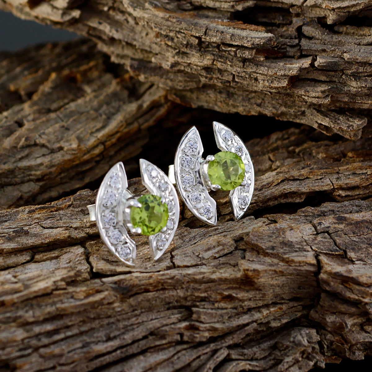 Peridot-Turkish-Mariana-multiple-Stud-Green-Sterling-Silver-Earring