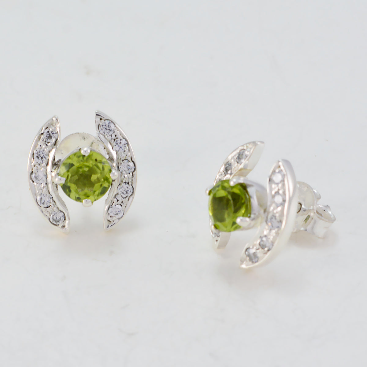 Örhänge i sterlingsilver med peridot, turkisk mariana, flera örhängen Sekundär produktbild