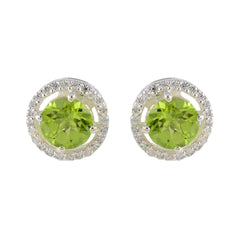 Peridot-American-Riley-Solitaire-Stud-Green-Silver-Earring