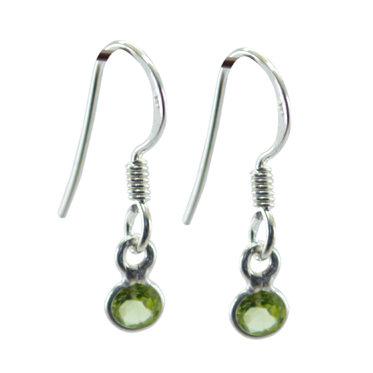 Peridot-Middle-Eastern-Penelope-multiple-Dangle-Green-92.5-Silver-Earring Image principale du produit
