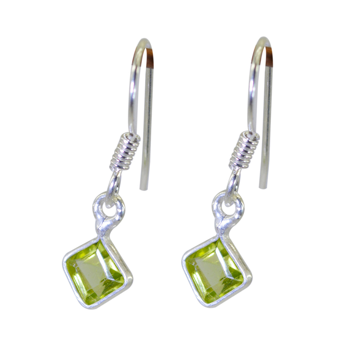Orecchini pendenti multipli in argento sterling verde con peridoto spagnolo Noelia Immagine secondaria del prodotto