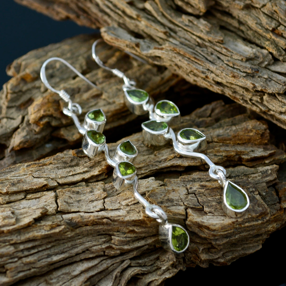 Peridot-French-Paula-multiple-Dangle-Green-925-Sterling-Silver-Earring