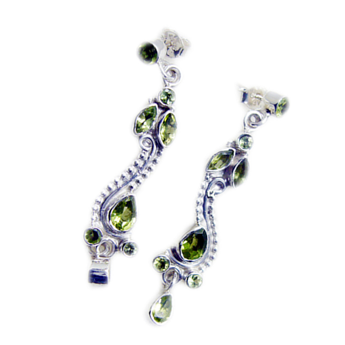 Peridot-Australian-Ayaka-multiple-Dangle-Green-925-Sterling-Silver-Earring