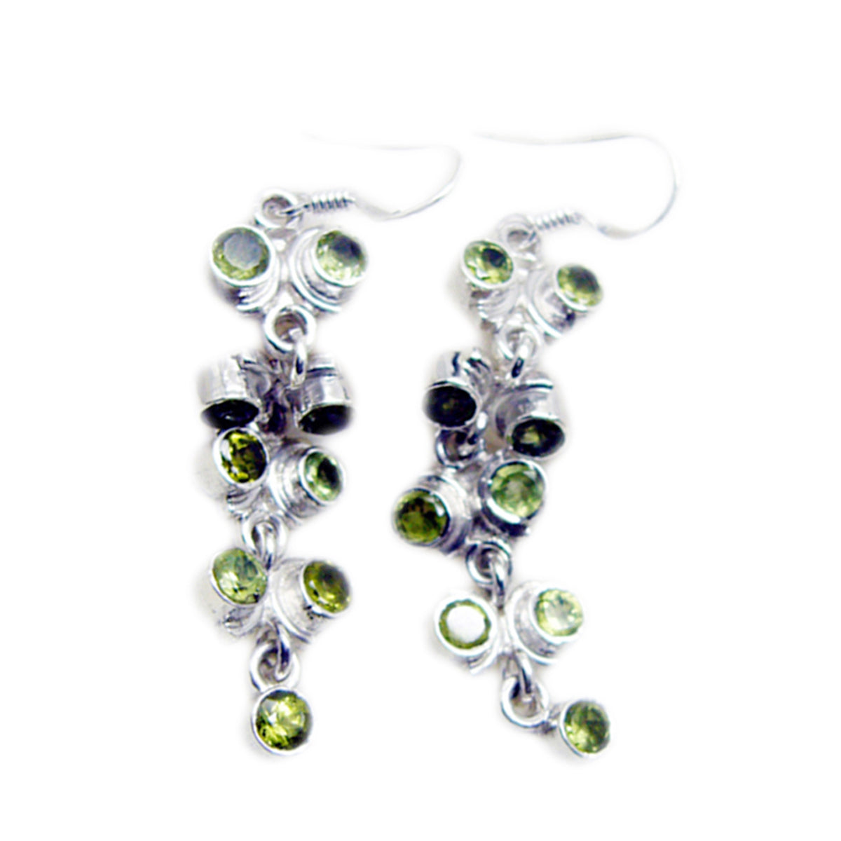 Peridot-Spanish-Chen-multiple-Dangle-Green-Silver-Earring