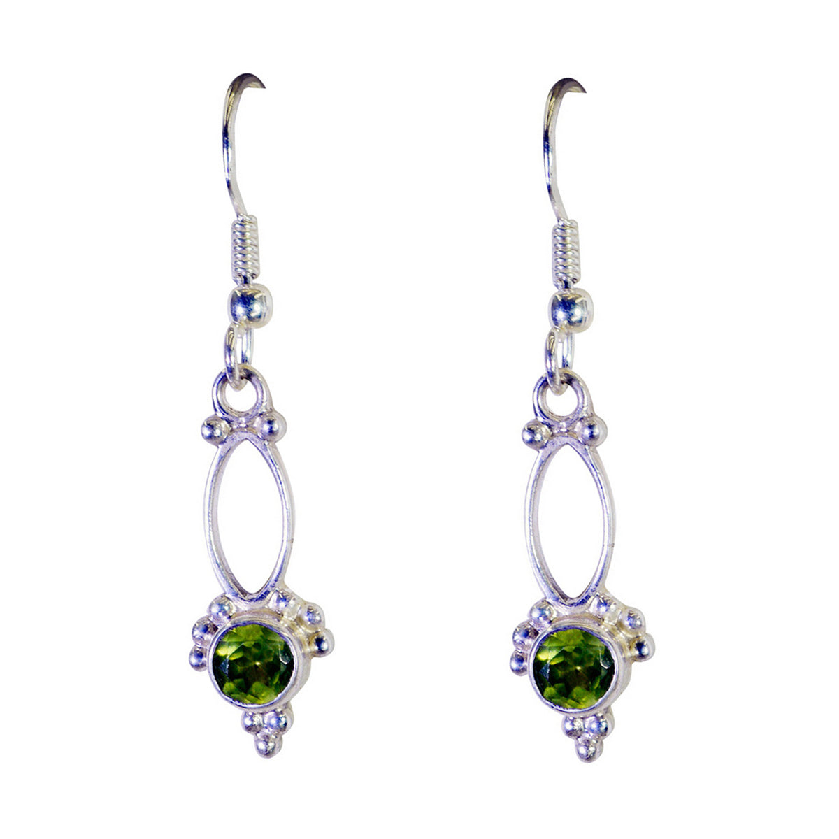Peridot-Mexican-Addison-multiple-Dangle-Green-Silver-Earring