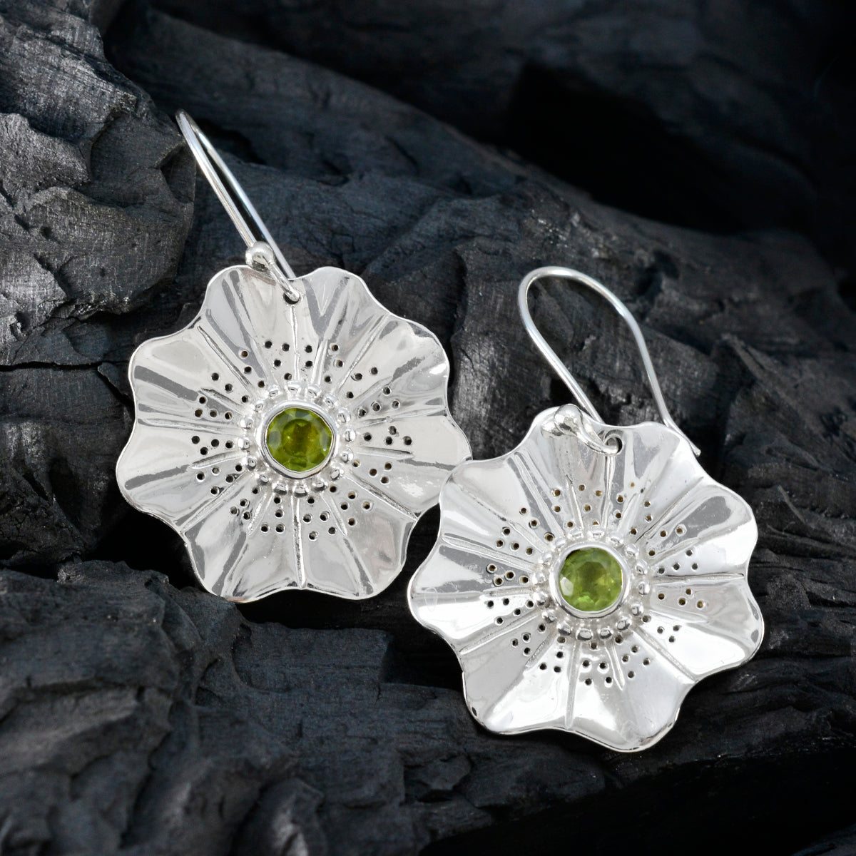 Peridot-African-Alina-Solitaire-Dangle-Green-925-Sterling-Silver-Earring