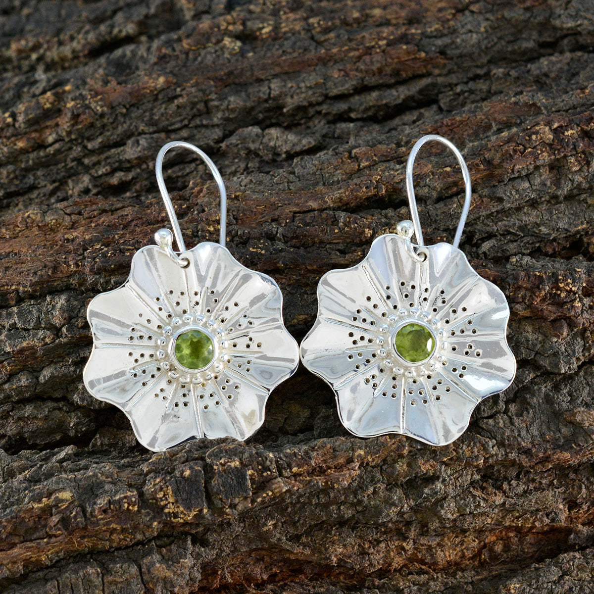 Peridot-African-Alina-Solitaire-Dangle-Green-925-Sterling-Silver-Earring