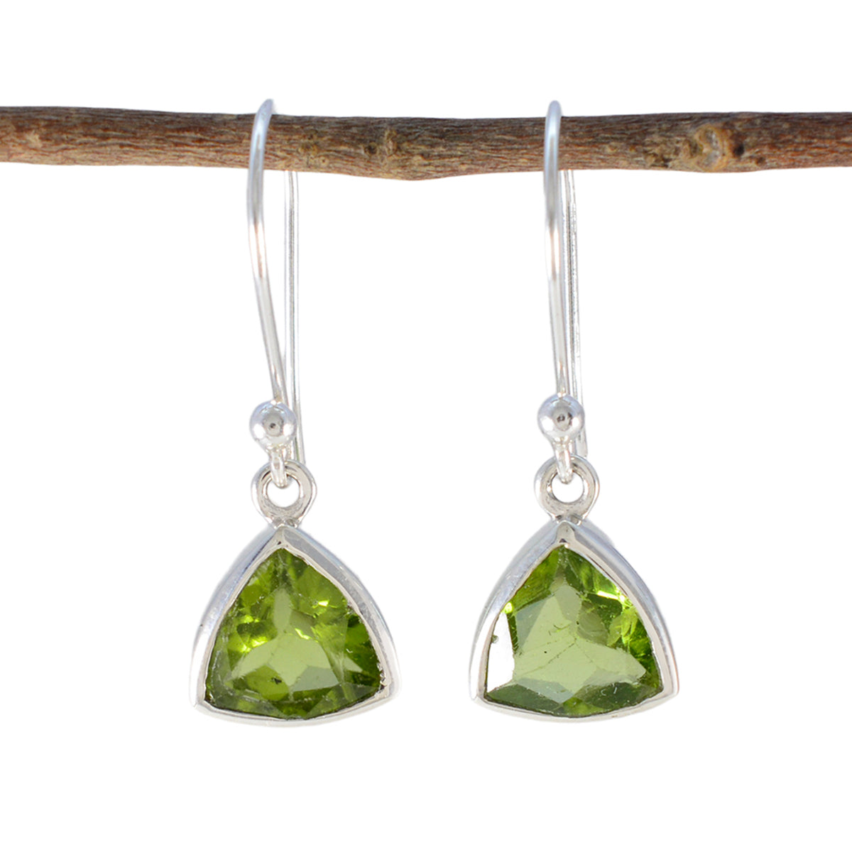 Peridot-American-Aiko-multiple-Dangle-Green-Silver-Earring Главное изображение товара