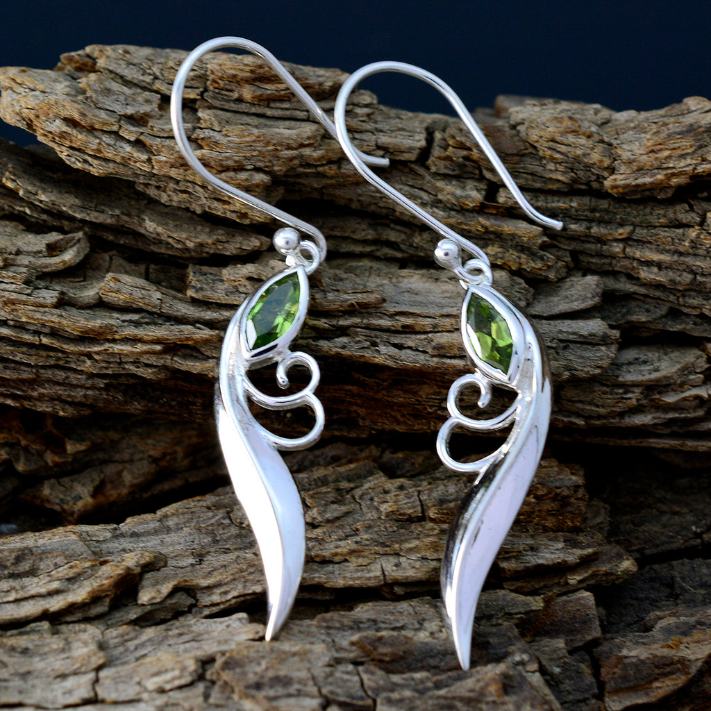 Peridot-German-Elena-Solitaire-Dangle-Green-Silver-Earring